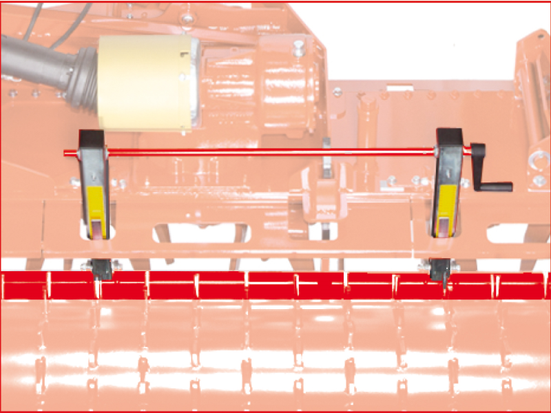 Πίσω αρθρωτές ράβδοι στήριξης για αναδιπλούμενες σβάρνες