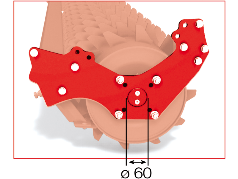 Βάσεις στήριξης κυλίνδρων με ρουλεμάν Ø 60 mm